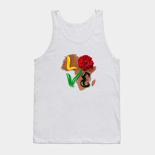 Collage Love Africa silhouette Tank Top